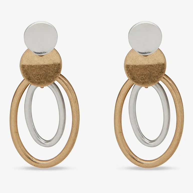 a.n.a Two Tone Womens Drop Earrings