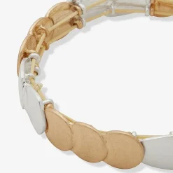 a.n.a Two Tone Womens Stretch Bracelet