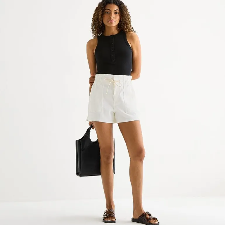 a.n.a Utility Womens 5" Highest Rise Denim Short