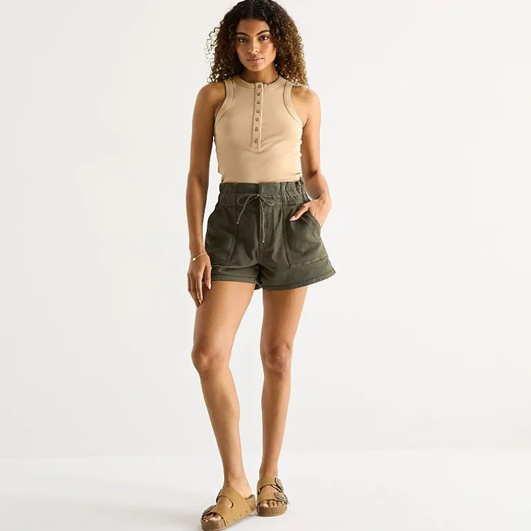 a.n.a Utility Womens 5" Highest Rise Denim Short