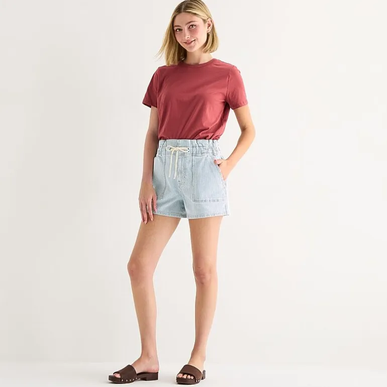 a.n.a Utility Womens 5" Highest Rise Denim Short