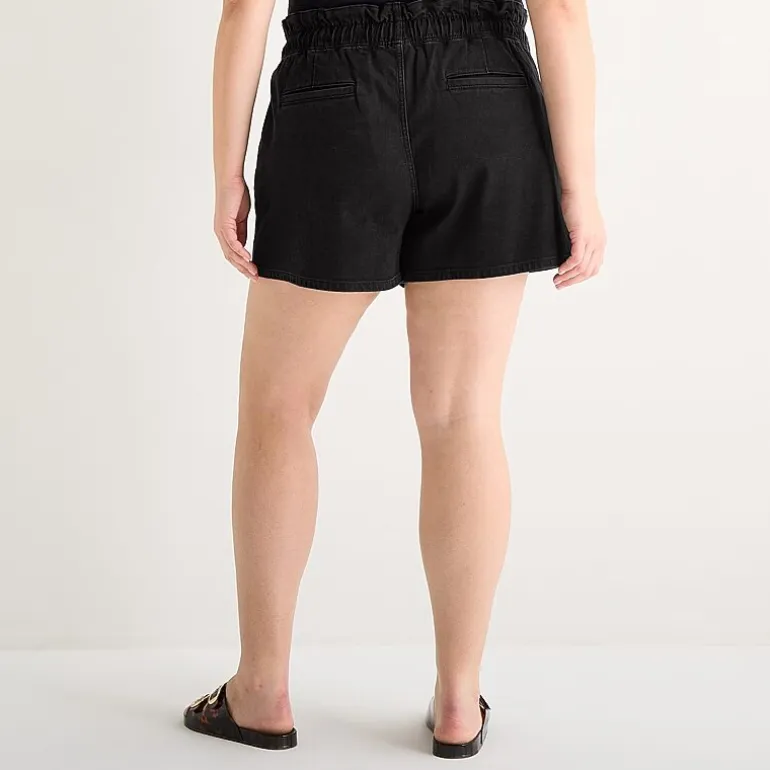 a.n.a Utility Womens Plus 5" Highest Rise Denim Short