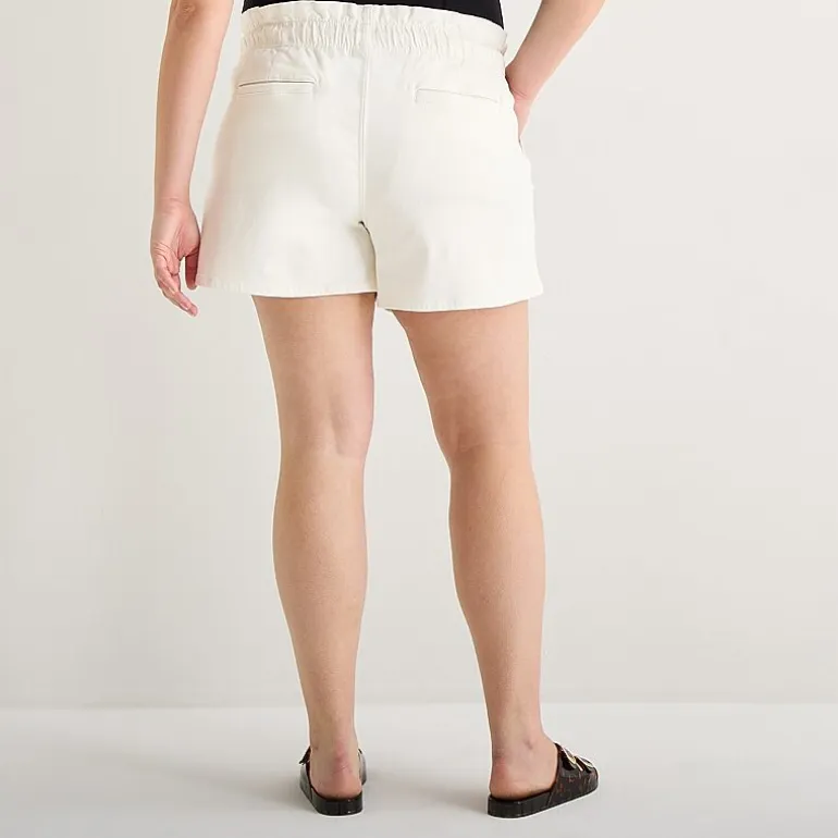 a.n.a Utility Womens Plus 5" Highest Rise Denim Short