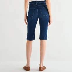 a.n.a Welt Pocket Womens High Rise Split Hem Cropped Jean