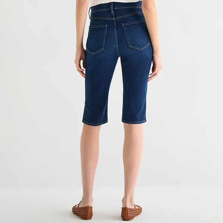 a.n.a Welt Pocket Womens High Rise Split Hem Cropped Jean