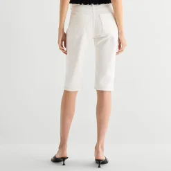 a.n.a Welt Pocket Womens High Rise Split Hem Cropped Jean