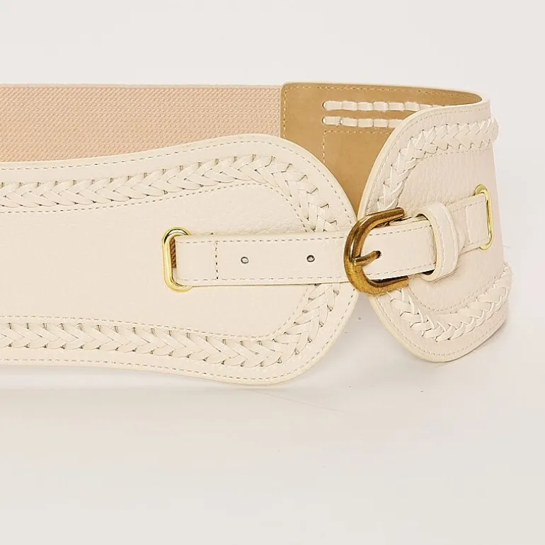 a.n.a Whipstitch Edge Stretch Belt Womens Belt