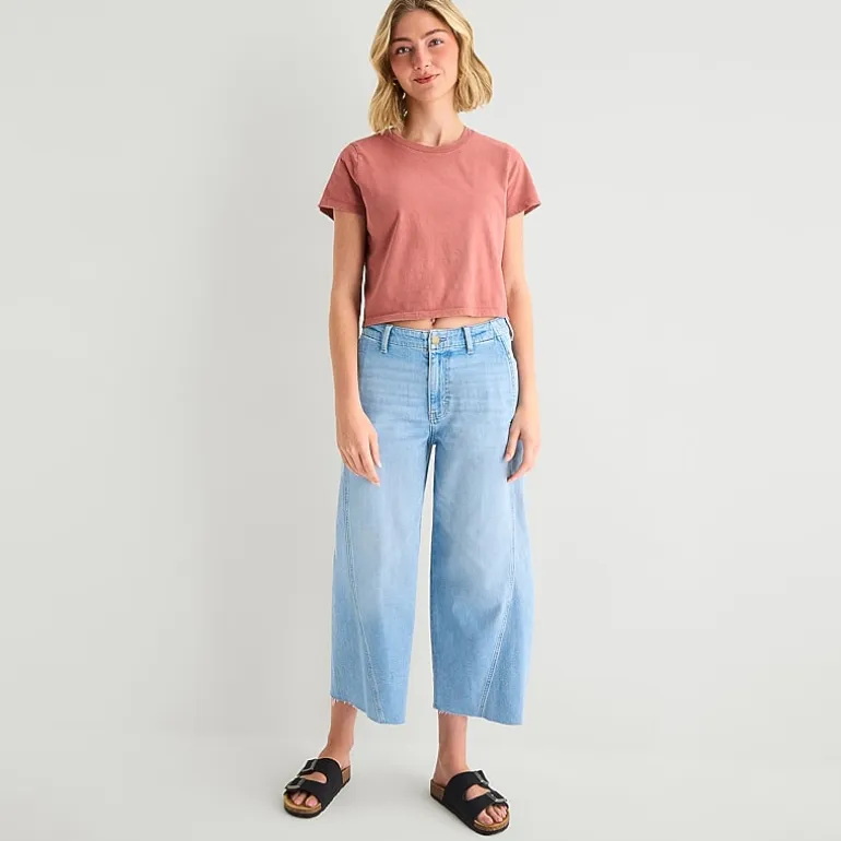 a.n.a Womens Crew Neck Short Sleeve T-Shirt
