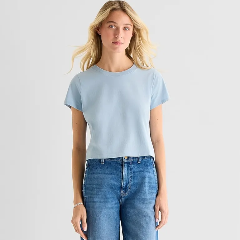 a.n.a Womens Crew Neck Short Sleeve T-Shirt