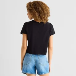 a.n.a Womens Crew Neck Short Sleeve T-Shirt
