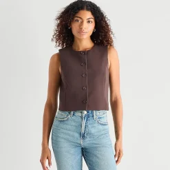 a.n.a Womens Crew Neck Sleeveless Vest