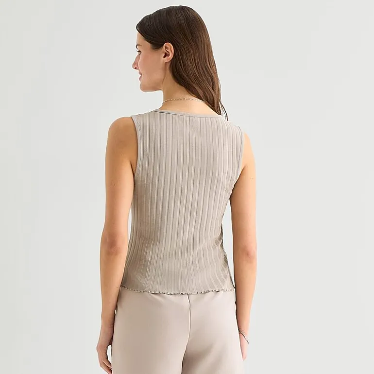 a.n.a Womens Crew Neck Sleeveless Vest