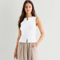 a.n.a Womens Crew Neck Sleeveless Vest