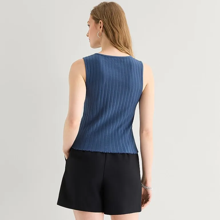 a.n.a Womens Crew Neck Sleeveless Vest