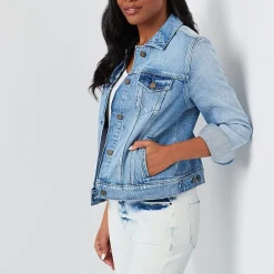 a.n.a Womens Denim Midweight Jacket