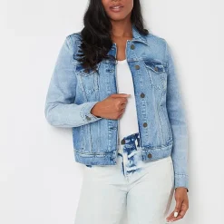 a.n.a Womens Denim Midweight Jacket