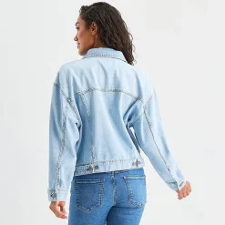 a.n.a Womens Denim Midweight Jacket