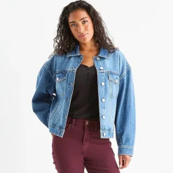 a.n.a Womens Denim Midweight Jacket