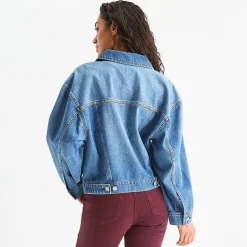 a.n.a Womens Denim Midweight Jacket