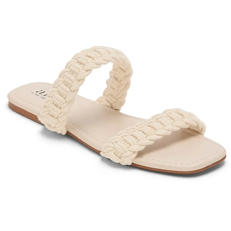 a.n.a Womens Double Crochet Slide Sandals