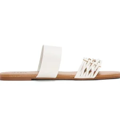 a.n.a Womens Dual Band Slide Sandals