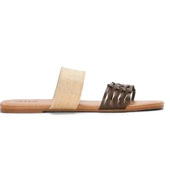 a.n.a Womens Dual Band Slide Sandals