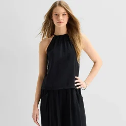 a.n.a Womens Halter Neck Sleeveless Tank Top