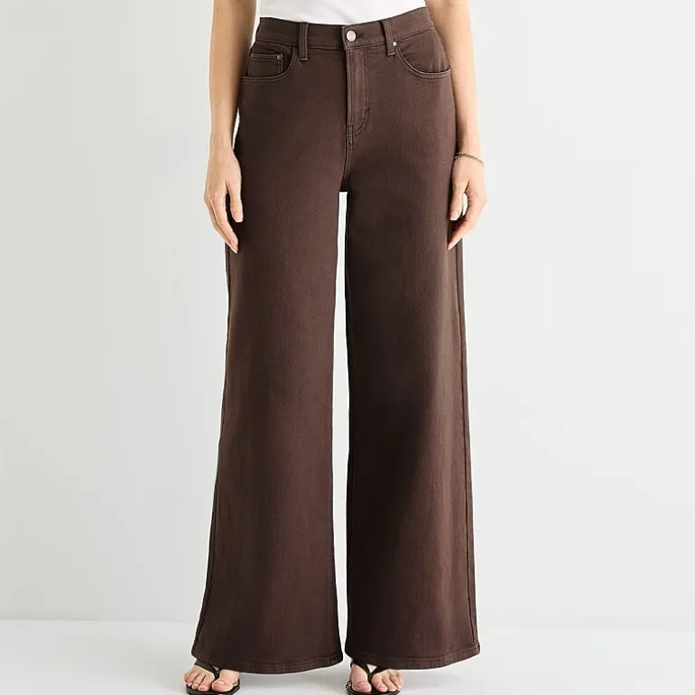 a.n.a Womens Highest Rise Wide Leg Jean