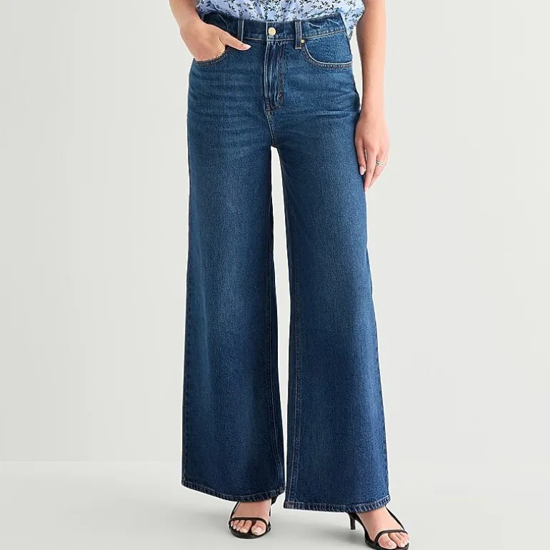 a.n.a Womens Highest Rise Wide Leg Jean