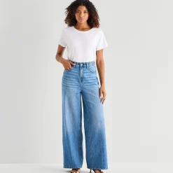 a.n.a Womens Highest Rise Wide Leg Jean