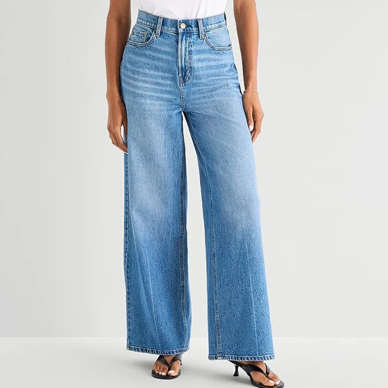 a.n.a Womens Highest Rise Wide Leg Jean
