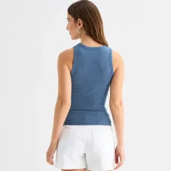 a.n.a Womens High Neck Sleeveless Tank Top