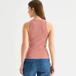 a.n.a Womens High Neck Sleeveless Tank Top