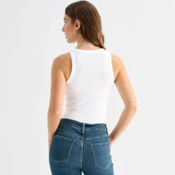 a.n.a Womens High Neck Sleeveless Tank Top