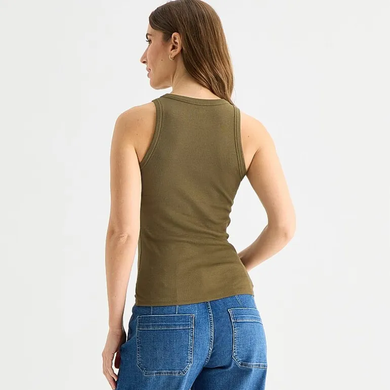 a.n.a Womens High Neck Sleeveless Tank Top