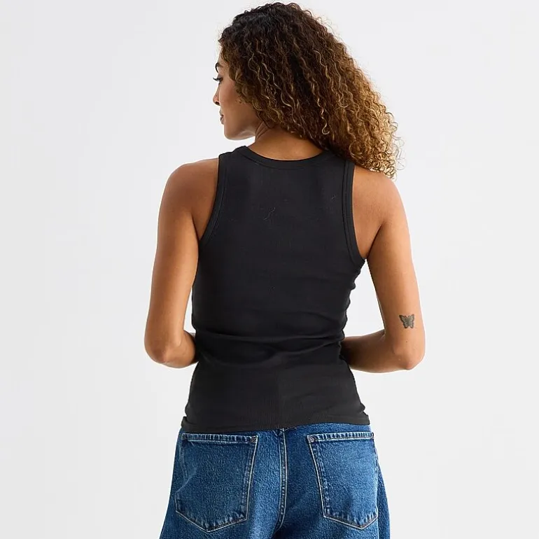 a.n.a Womens High Neck Sleeveless Tank Top