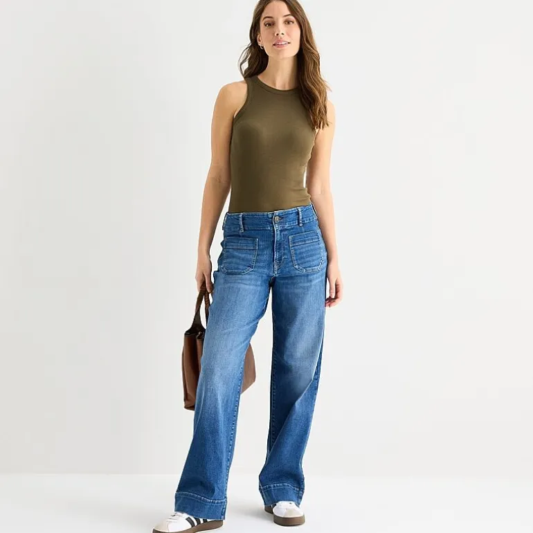 a.n.a Womens High Neck Sleeveless Tank Top
