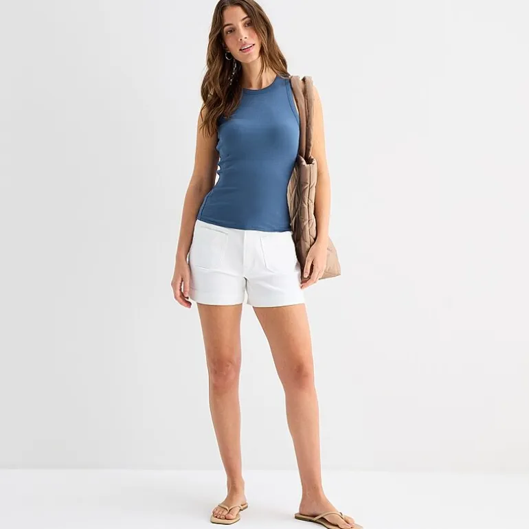 a.n.a Womens High Neck Sleeveless Tank Top