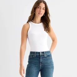 a.n.a Womens High Neck Sleeveless Tank Top