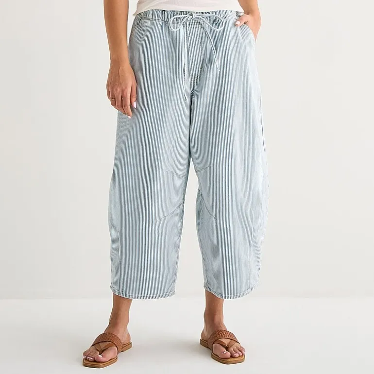 a.n.a Womens High Rise Barrel Jean