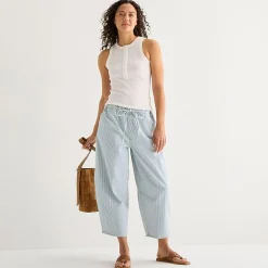 a.n.a Womens High Rise Barrel Jean