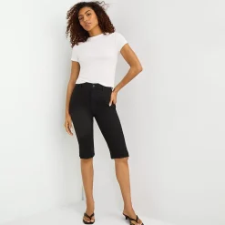 a.n.a Womens High Rise Capri Jean