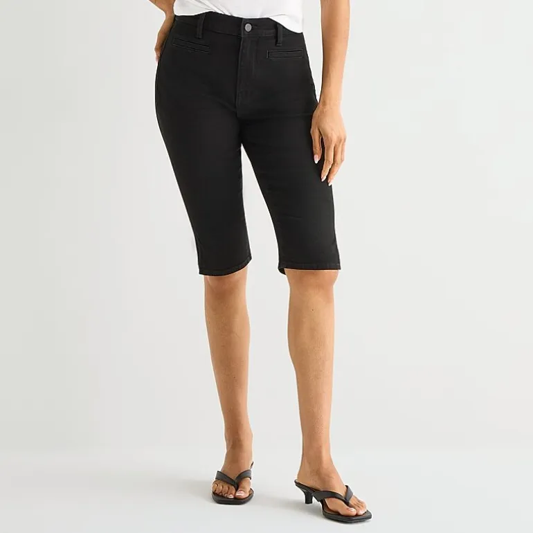 a.n.a Womens High Rise Capri Jean