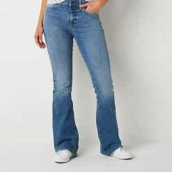 a.n.a Womens High Rise Flare Leg Jean