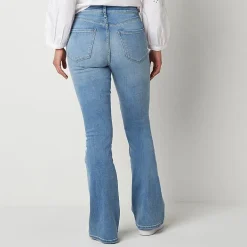 a.n.a Womens High Rise Flare Leg Jean