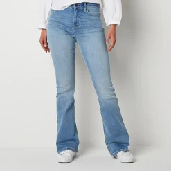 a.n.a Womens High Rise Flare Leg Jean