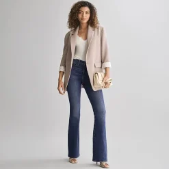a.n.a Womens High Rise Flare Leg Jean