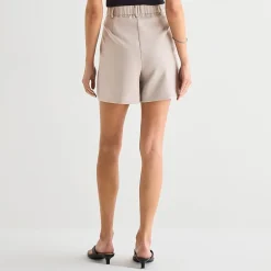 a.n.a Womens High Rise Pleated Short