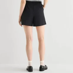 a.n.a Womens High Rise Pleated Short