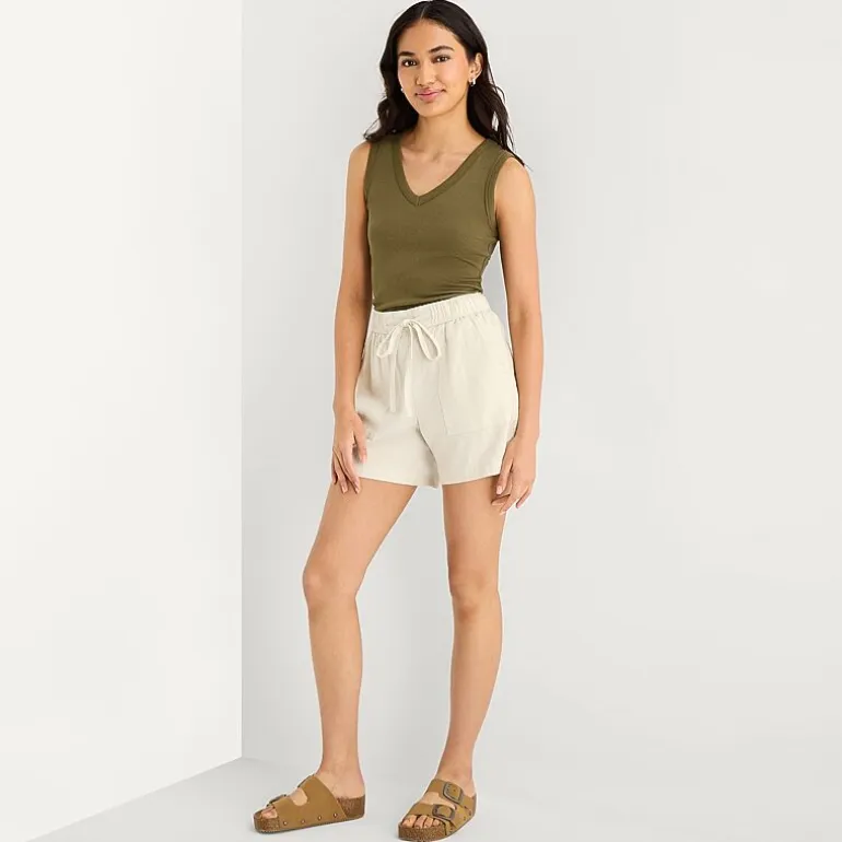 a.n.a Womens High Rise 5" Pull-On Short